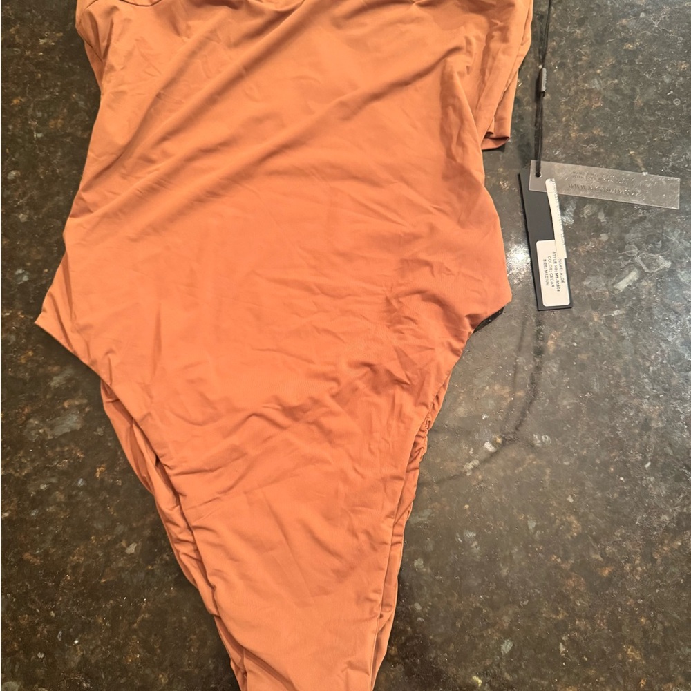 Myra Swim Chic Black Strapless Swimsuit with open back!Camel!Aloe is the style - Picture 3 of 6